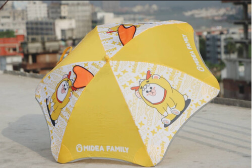 Baby Cartoon Umbrella Yellow
