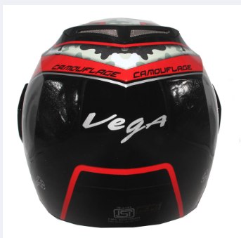 Vega Crux Camo Full Face Helmet-Red Black, 2 image