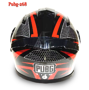 KY-268 Full Face Flip up Helmet - Glossy Black Red, 4 image