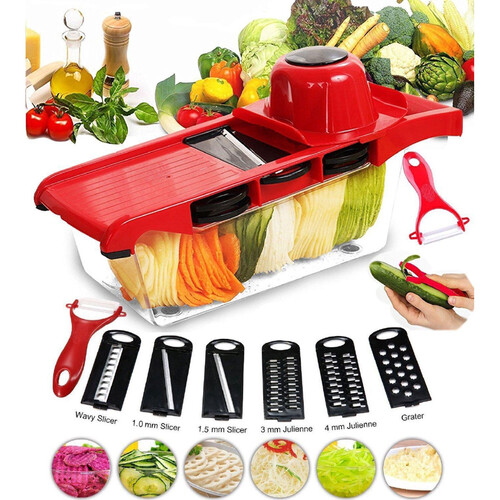 7 in 1 Multifunctional Vegetable Slicer Peeler Cutter Manual Vegetable Shredder Kitchen Accessories Cutter, Kitchen Slicer Food