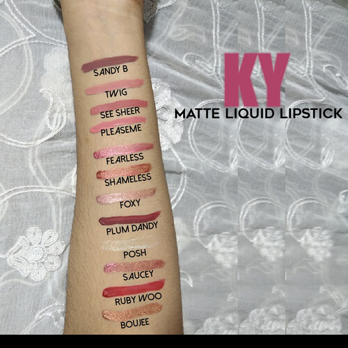 KY Brand Matte Liquid Lipstick Foxy, 2 image