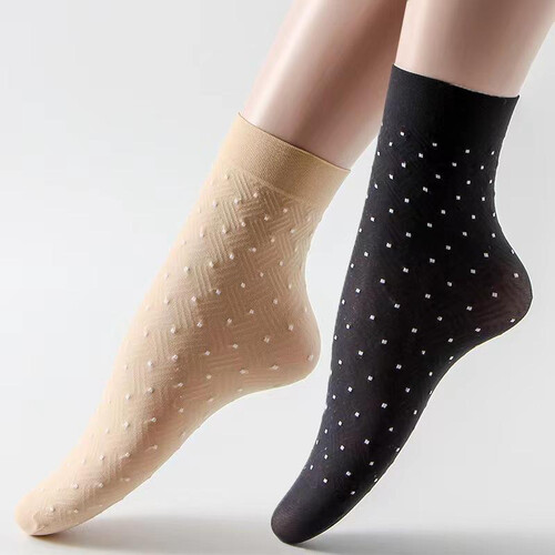 Polka Dot Transparent Socks, 6 image