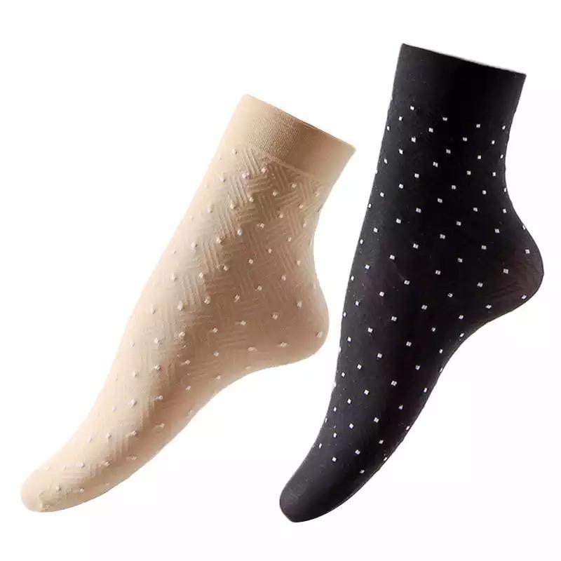 Polka Dot Transparent Socks, 7 image