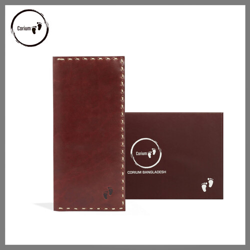 Long Wallet With Credit Card Mobile Pocket Slots Alone With Zipper Closeing Chamber And Snap Button