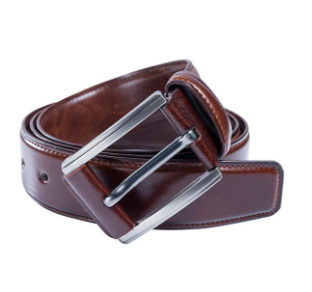 Chocolate and Black PU Leather formal Belt for Men, 3 image