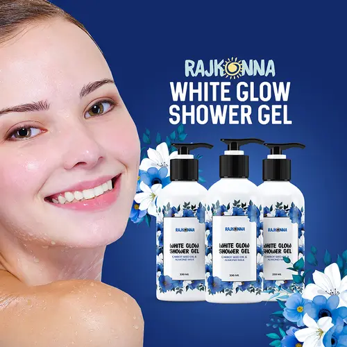 Rajkonna White Glow Shower Gel 330ml, 3 image