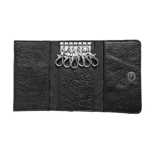 Black Square Shape Leather Key Holder Wallet SB-KR13