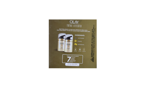 Olay Day Cream Total Effects 7 in 1, Anti-Ageing SPF 15, 50g And Olay Night Cream Total Effects 7 in 1, Anti-Ageing Moisturiser, 50g (Combo Pack), 2 image