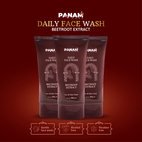 Panam Care Daily Face Wash Beetroot Extract 60ml, 3 image