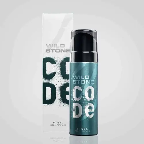 Wild Stone Code Steel Body Perfume Spray For Men 120ml, 2 image