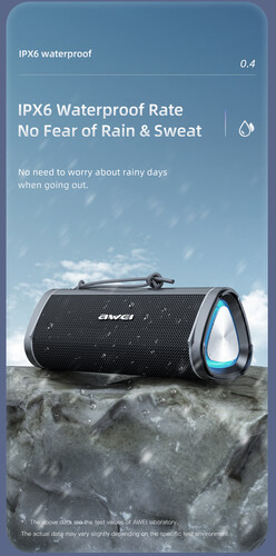 Awei Y331 RGB Lighting Wireless Bluetooth Speaker Water Proof & Bacup PowerBank - Awei(197), 3 image