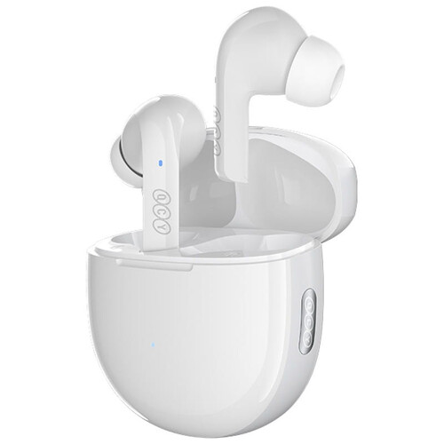 QCY T18 MeloBuds TWS White Bluetooth Earbuds, Color: White