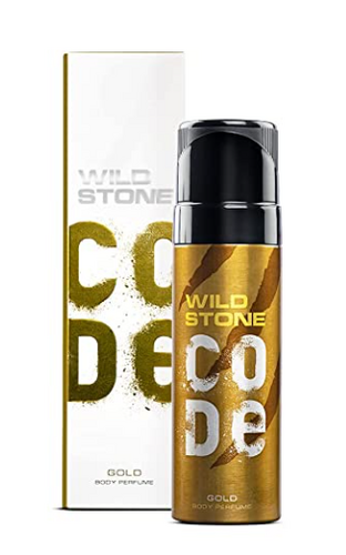 Wild Stone Code Gold Body Perfume Spray for Men, 120ml