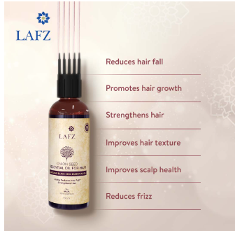 Lafz Onion Seed Essential Oil For Hair (100 ml), 2 image
