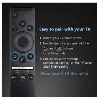 Samsung Voice Remote For Smart QLED TV With Bluetooth Function, 2 image