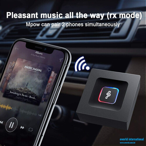 Wireless Bluetooth Transmitter V4.2 USB Bluetooth Adapter Connected to 3.5mm Audio Receiver Devices for PC TV Headphones Car Home Stereo Music, 2 image