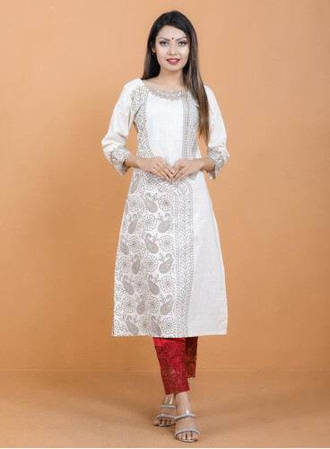 Puja Special Kurti For Women- 18558K, Size: 36, 2 image