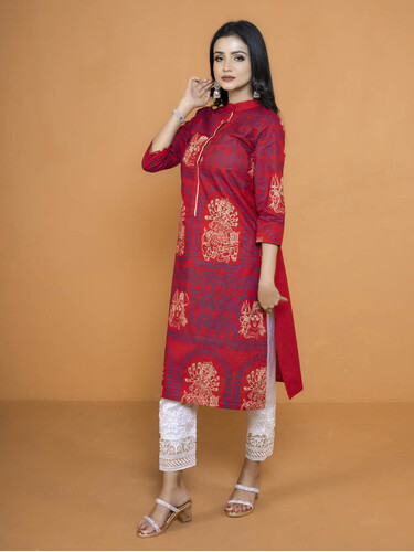 Puja Special Kurti For Women- 18381K, Size: 36, 2 image