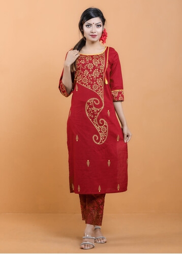 Puja Special Kurti For Women- 18525K, Size: 36, 2 image