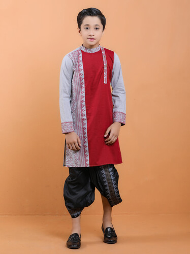 Puja Special Panjabi For Kids- 18577P, Size: 24