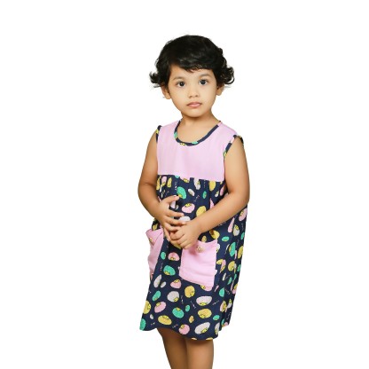 Summer Frock with Pocket for baby girls', Baby Dress Size: 6 Months
