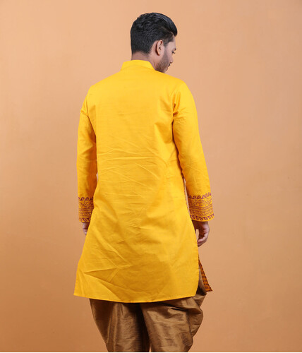 Puja Special Panjabi For Men- 18503P, Size: 38, 2 image