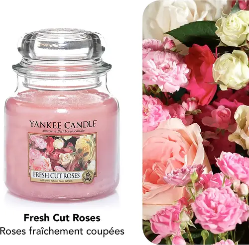 Yankee Candle Classic Medium Jar Fresh Cut Roses (411g), 2 image