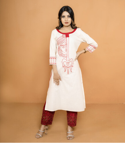 Puja Special Kurti For Women- 18465K, Size: 36, 2 image