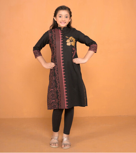 Puja Special Kurti For Girls - 18400K, Size: 24