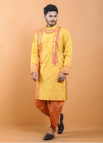 Puja Special Panjabi For Men- 18512P, Size: 40, 2 image