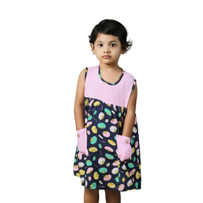 Summer Frock with Pocket for baby girls', Baby Dress Size: 6 Months, 2 image