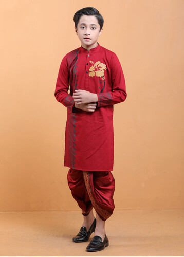 Puja Special Panjabi For Kids- 18394P, Size: 24