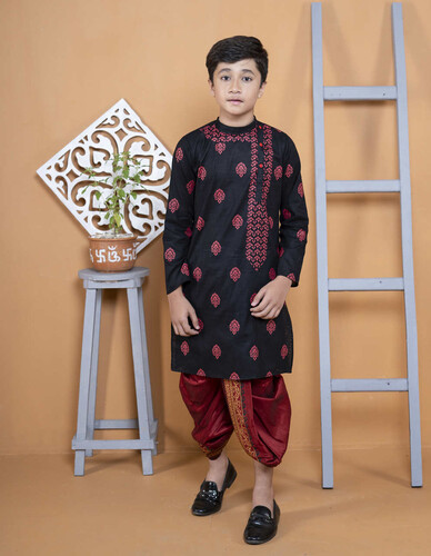 Puja Special Panjabi For Kids- 18487P, Size: 24