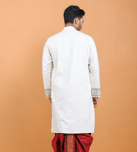 Puja Special Panjabi For Men- 18557P, Size: 38, 2 image