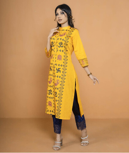 Puja Special Kurti For Women- 18411K, Size: 38, 2 image