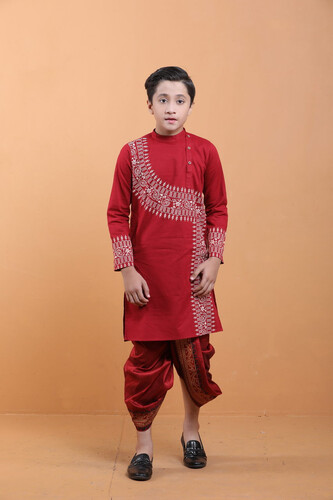 Puja Special Panjabi For Kids- 18541P, Size: 24