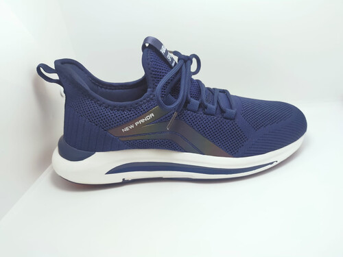 Pandas Man's Fashion Shoe-Navy Blue, Size: 43