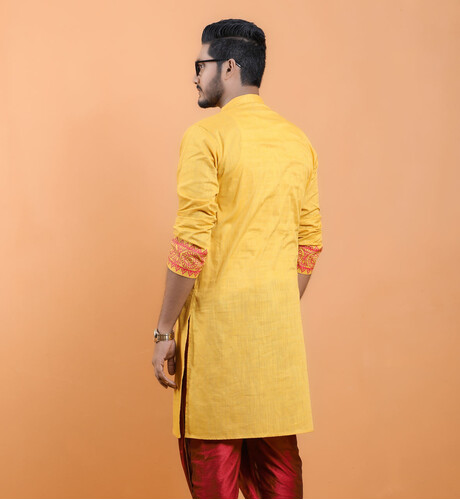 Puja Special Panjabi For Men- 18386P, Size: 38, 3 image