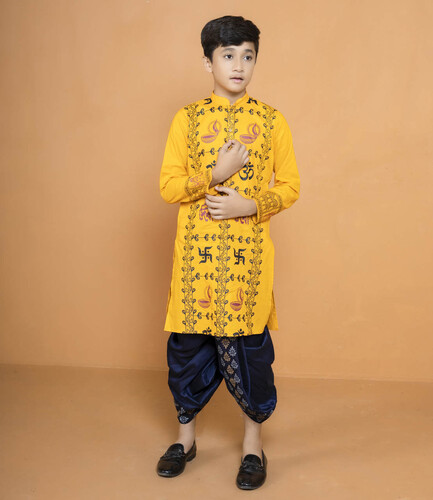 Puja Special Panjabi For Kids- 18412P, Size: 24