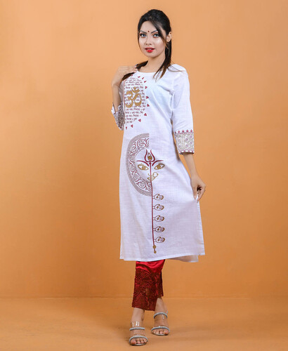 Puja Special Kurti For Women- 18363K, Size: 36, 3 image
