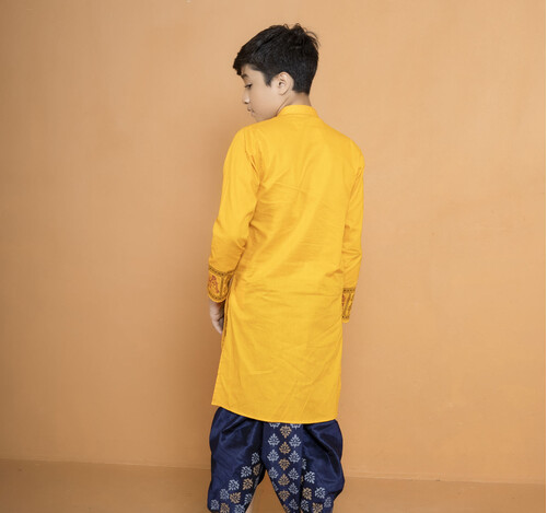 Puja Special Panjabi For Kids- 18412P, Size: 24, 3 image