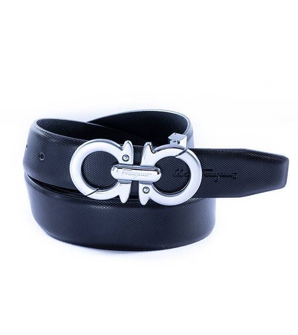 safa leather-Stylish Artificial Leather Belt-Black