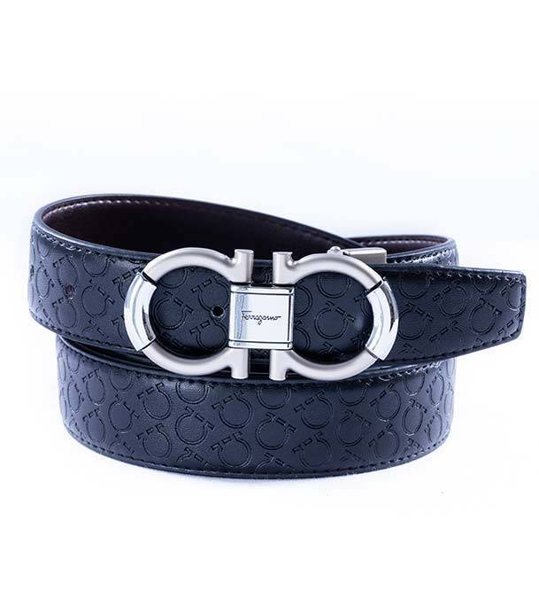 safa leather-Fashionable Artificial Leather Belt with Silver Buckle