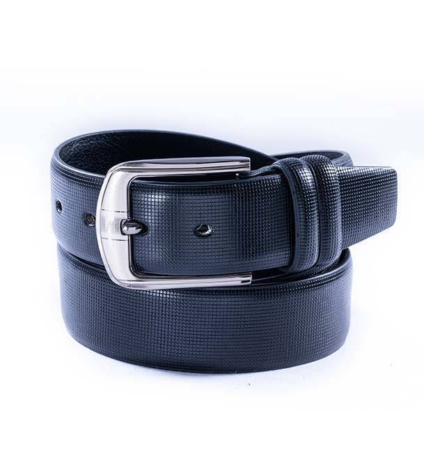 safa leather-Artificial Leather Formal Belt-Black