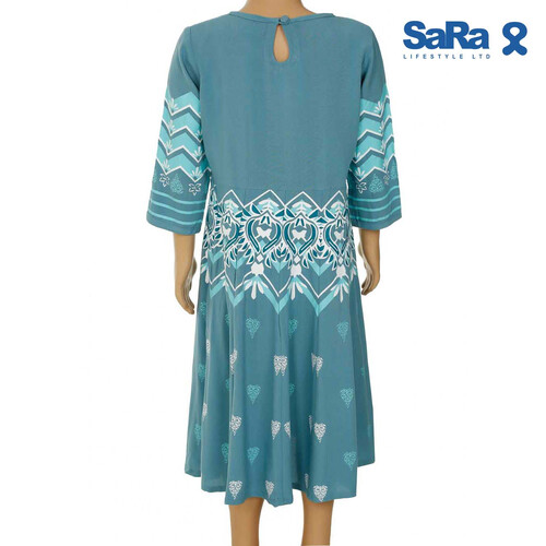 SaRa Girls Kamiz (WKZ21FH1BK-Teal), Baby Dress Size: 2-3 years, 3 image