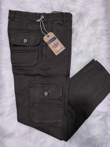 Men's 6 Pocket Cargo Mobile Pant (Grey), Size: 28