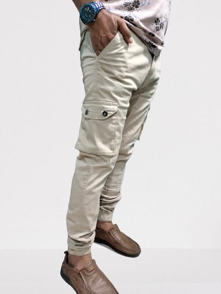 Men's Exclusive Jogger Pant (Off White), Size: 28, 2 image