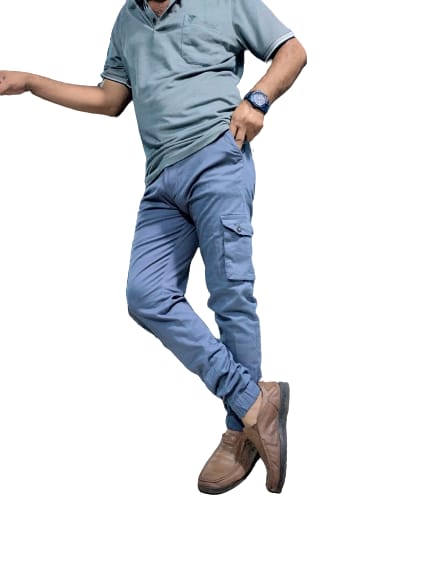 Men's Exclusive Jogger Pant (Blue), Size: 28, 2 image