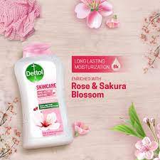 Dettol Antibacterial Body Wash Loofah Free Shower Gel Skincare Rose & Sakura Blossom with 8 Hour Lasting Moisture 250ml, 3 image