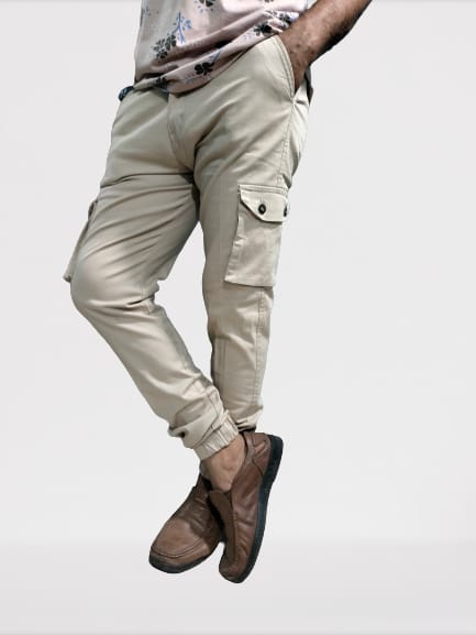 Men's Exclusive Jogger Pant (Off White), Size: 28